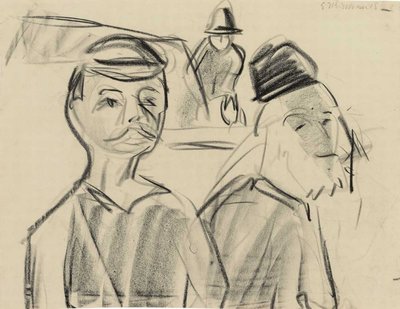 Mountain Farmers by Ernst Ludwig Kirchner